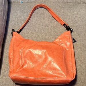 HOBO Salmon Leather Shoulder Bag